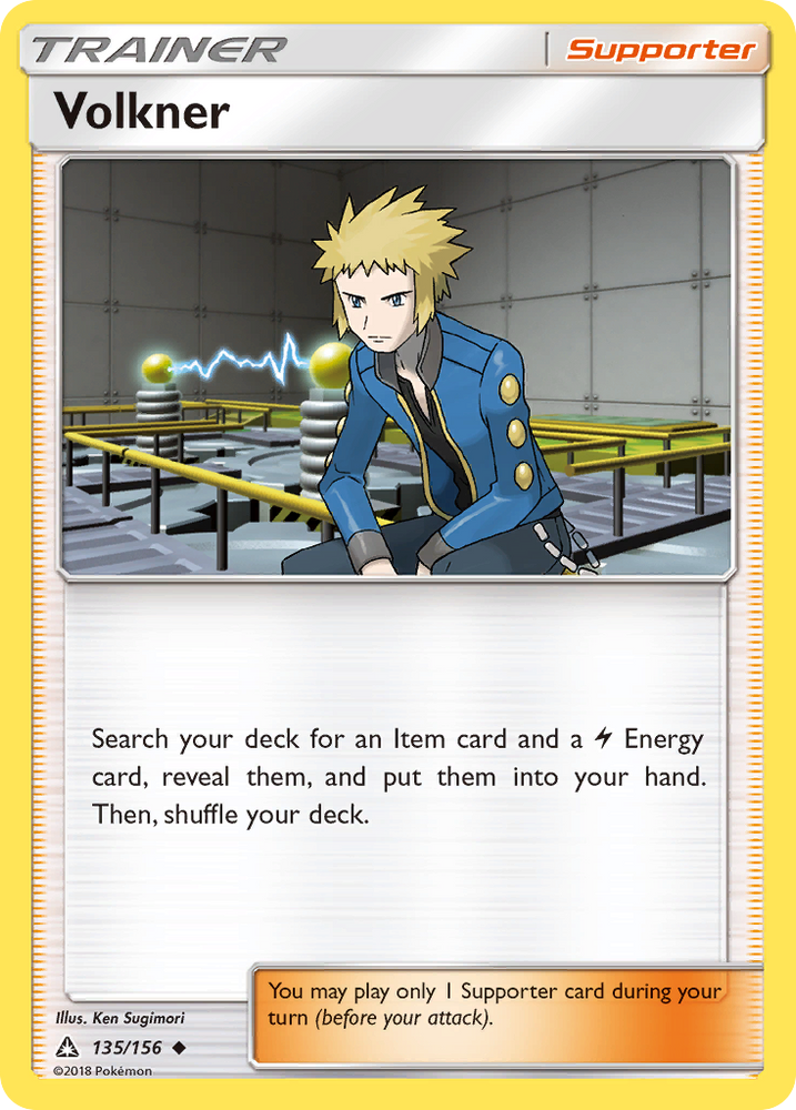 Volkner (135/156) [Sun & Moon: Ultra Prism] Pokémon