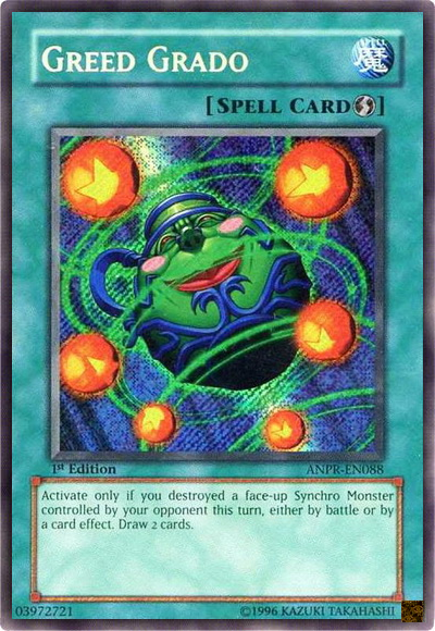 Greed Grado [ANPR-EN088] Secret Rare Yu-Gi-Oh!