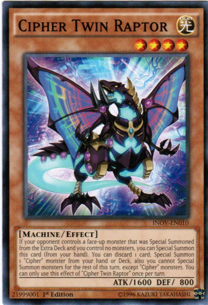 Cipher Twin Raptor [INOV-EN010] Common Yu-Gi-Oh!