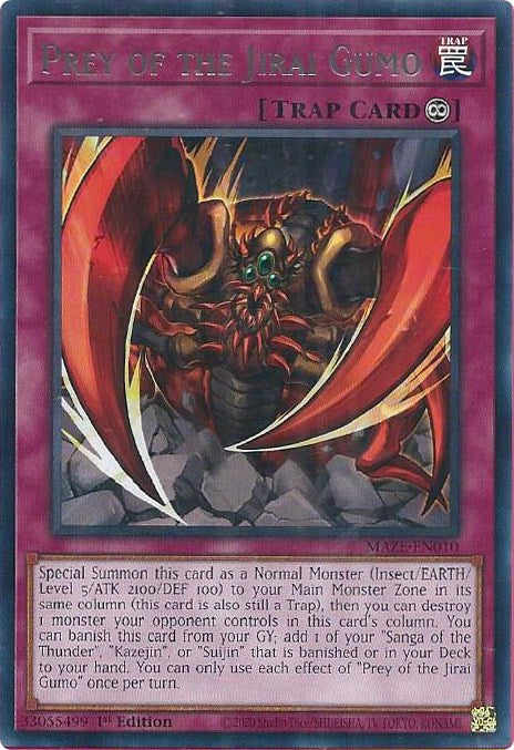 Prey of the Jirai Gumo [MAZE-EN010] Rare Yu-Gi-Oh!