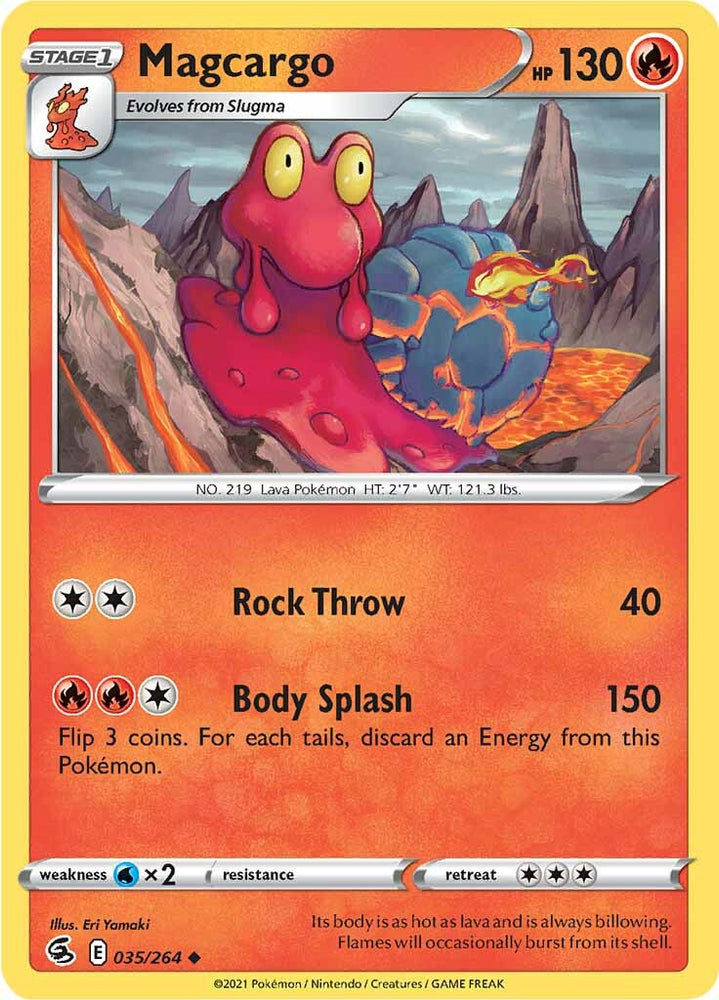 Magcargo (035/264) [Sword & Shield: Fusion Strike] Pokémon