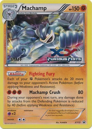 Machamp (XY13) (Staff) [XY: Black Star Promos] Pokémon