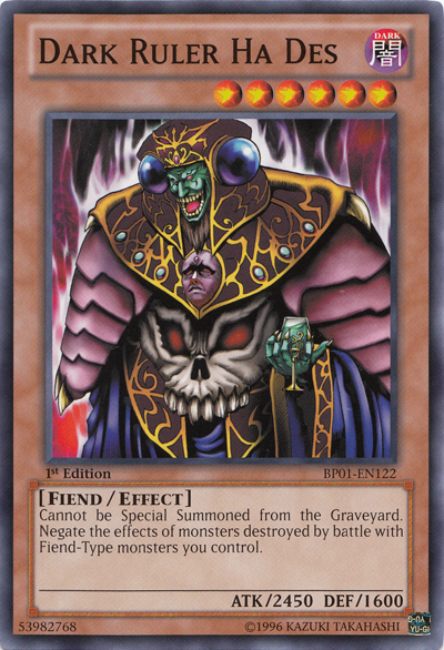 Dark Ruler Ha Des [BP01-EN122] Common Yu-Gi-Oh!
