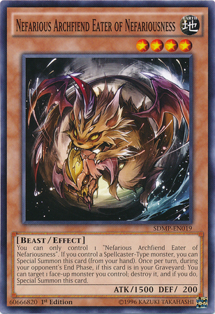 Nefarious Archfiend Eater of Nefariousness [SDMP-EN019] Common Yu-Gi-Oh!