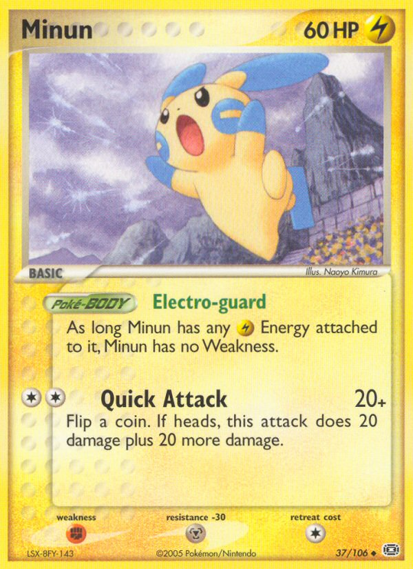 Minun (37/106) [EX: Emerald] Pokémon