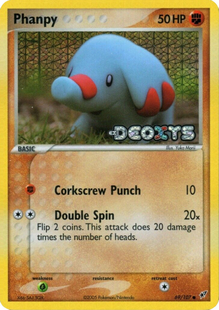 Phanpy (69/107) (Stamped) [EX: Deoxys] Pokémon