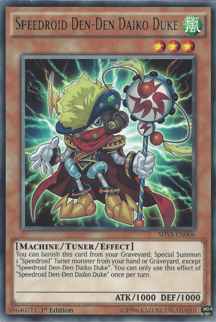 Speedroid Den-Den Daiko Duke [SHVI-EN006] Rare Yu-Gi-Oh!