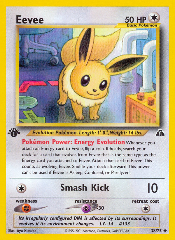 Eevee (38/75) [Neo Discovery 1st Edition] Pokémon