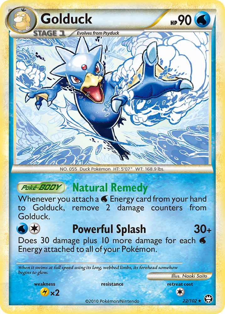 Golduck (22/102) [HeartGold & SoulSilver: Triumphant] Pokémon