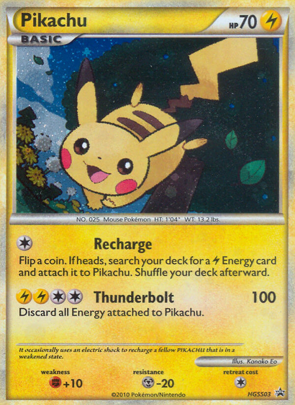 Pikachu (HGSS03) [HeartGold & SoulSilver: Black Star Promos] Pokémon