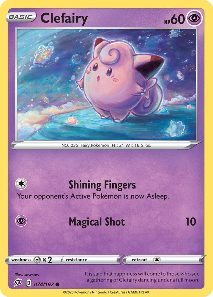 Clefairy (074/192) [Sword & Shield: Rebel Clash] Pokémon