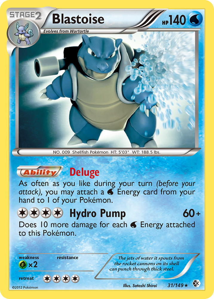 Blastoise (31/149) [Black & White: Boundaries Crossed] Pokémon