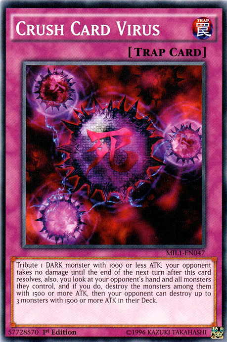 Crush Card Virus [MIL1-EN047] Common Yu-Gi-Oh!