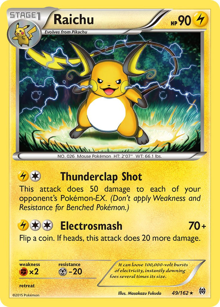 Raichu (49/162) (Theme Deck Exclusive) [XY: BREAKthrough] Pokémon