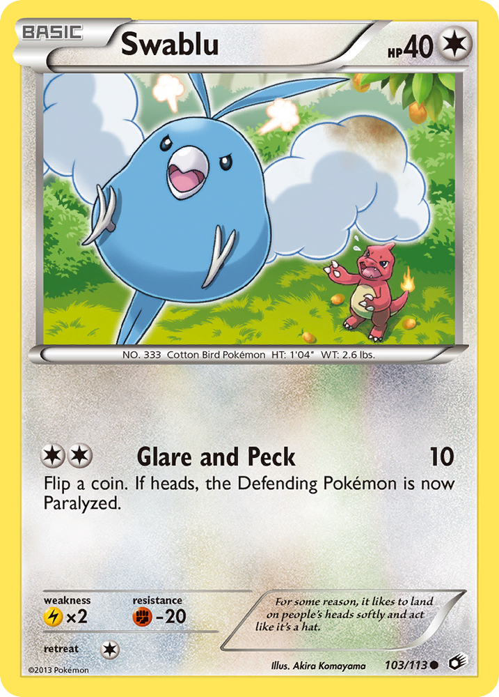 Swablu (103/113) [Black & White: Legendary Treasures] Pokémon