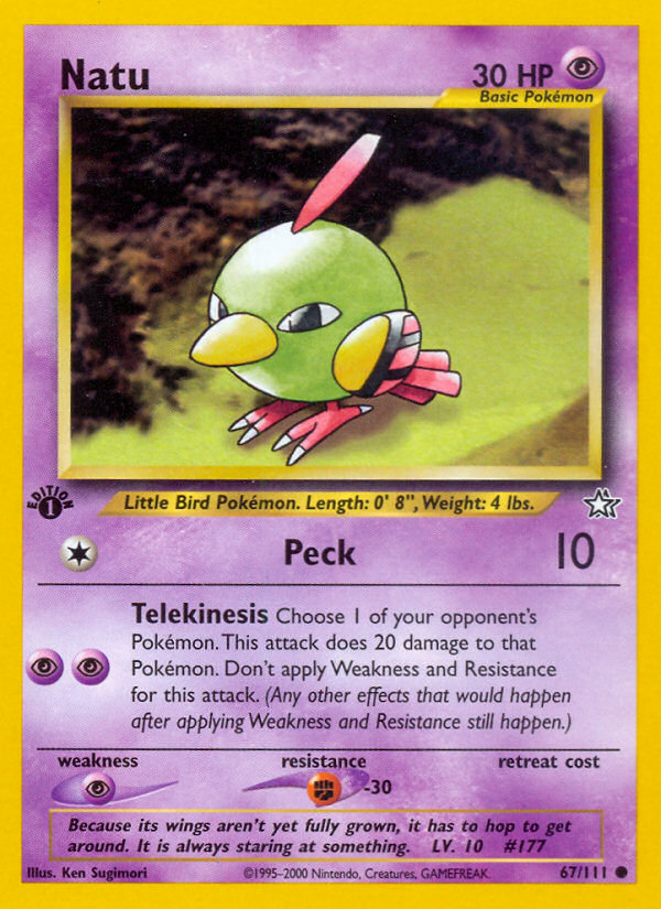 Natu (67/111) [Neo Genesis 1st Edition] Pokémon