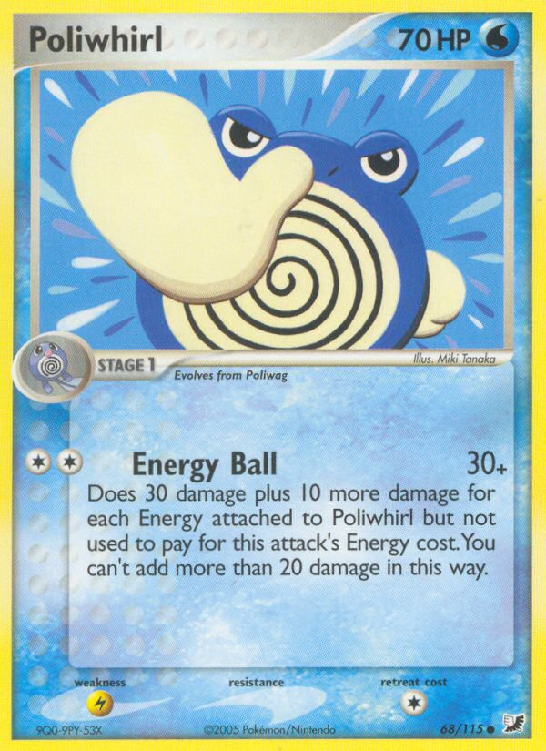 Poliwhirl (68/115) [EX: Unseen Forces] Pokémon