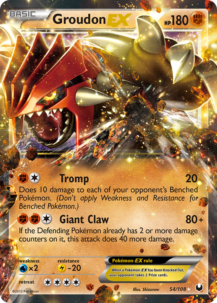 Groudon EX (54/108) [Black & White: Dark Explorers] Pokémon