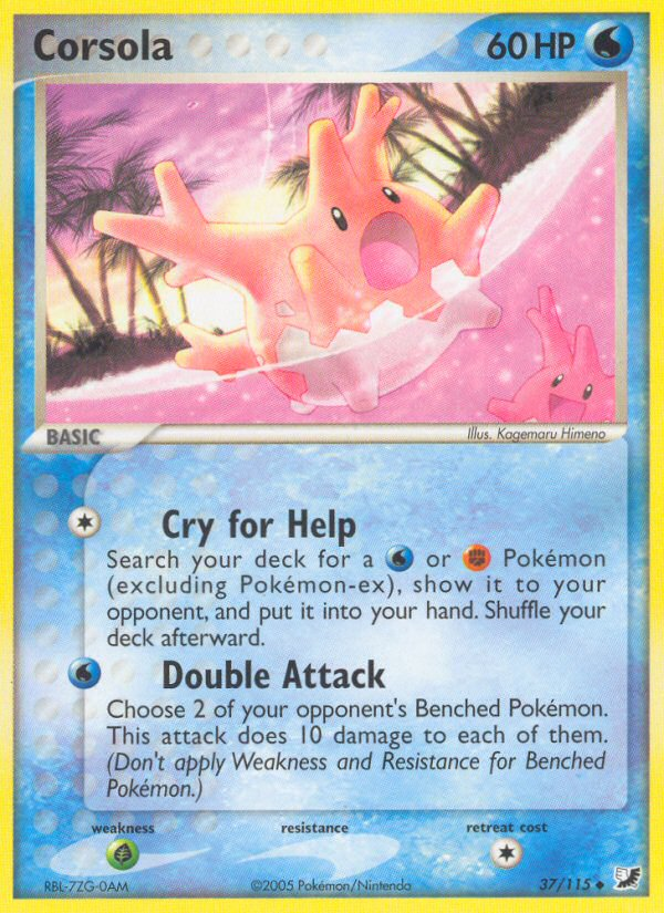 Corsola (37/115) [EX: Unseen Forces] Pokémon