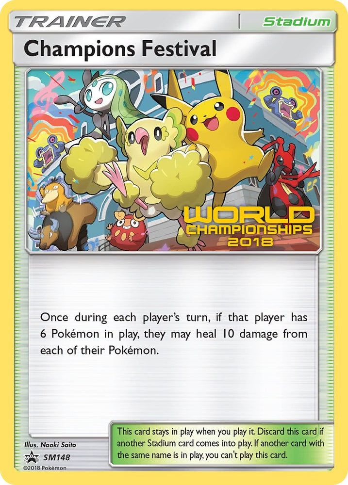 Champions Festival (SM148) (2018 Top Semi Finalist) [Sun & Moon: Black Star Promos] Pokémon
