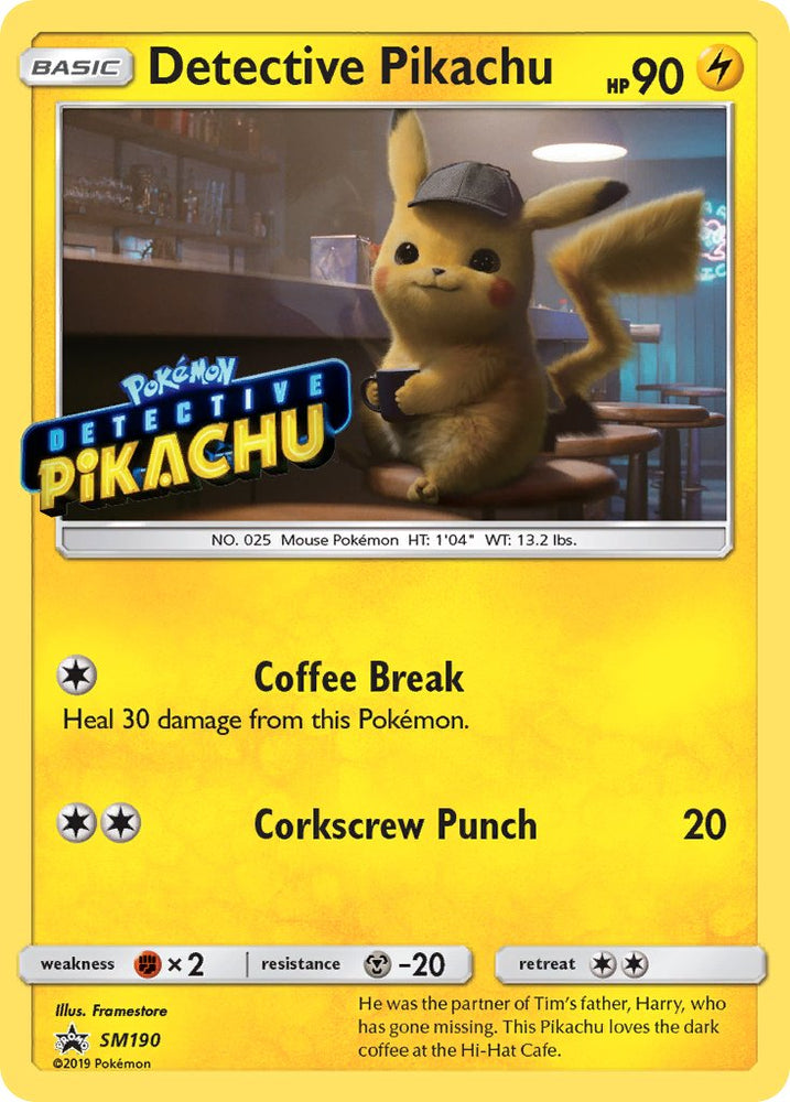 Detective Pikachu (SM190) (Stamped) [Sun & Moon: Black Star Promos] Pokémon