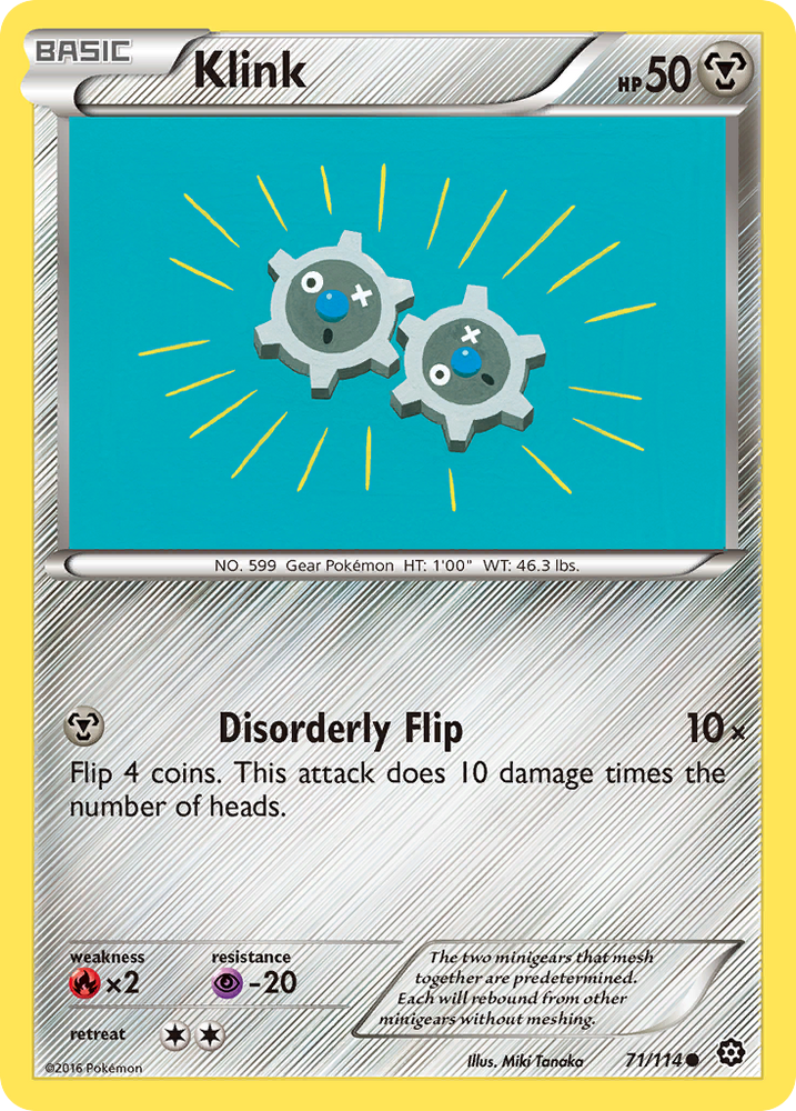 Klink (71/114) [XY: Steam Siege] Pokémon
