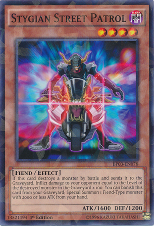 Stygian Street Patrol [BP03-EN078] Shatterfoil Rare Yu-Gi-Oh!