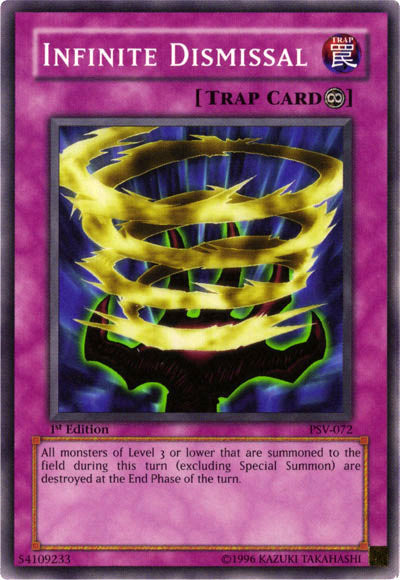 Infinite Dismissal [PSV-072] Common Yu-Gi-Oh!