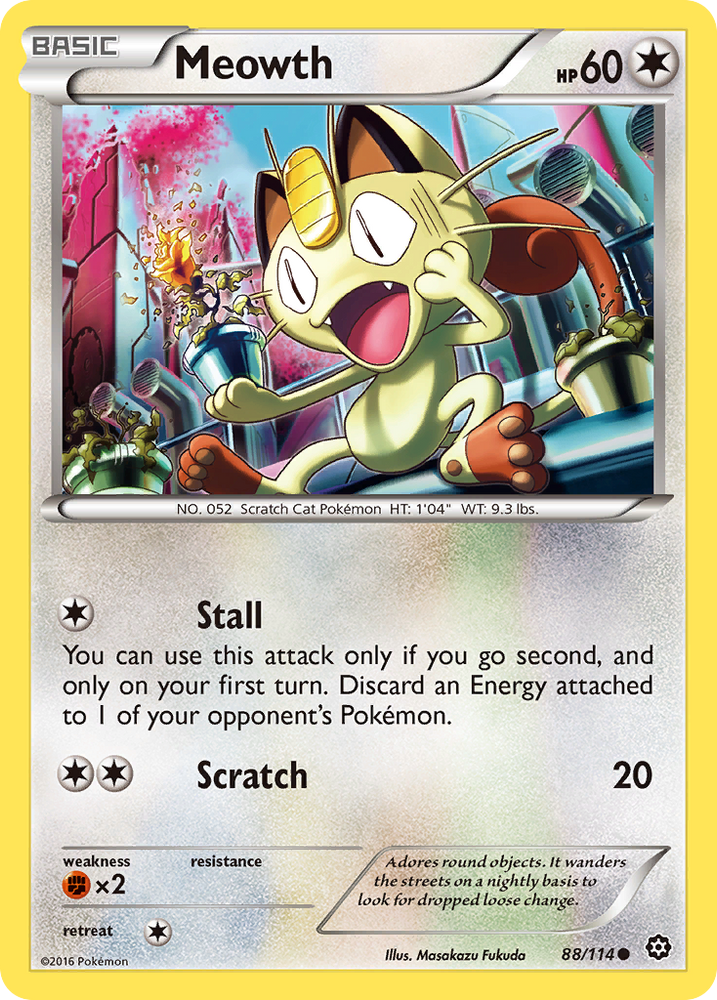 Meowth (88/114) [XY: Steam Siege] Pokémon