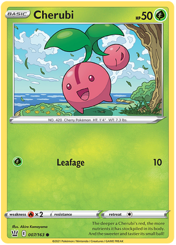 Cherubi (007/163) [Sword & Shield: Battle Styles] Pokémon