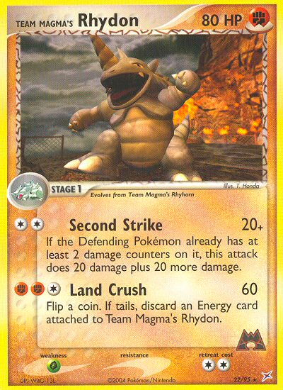 Team Magma's Rhydon (22/95) [EX: Team Magma vs Team Aqua] Pokémon