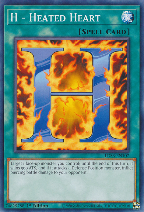 H - Heated Heart [LDS3-EN107] Common Yu-Gi-Oh!