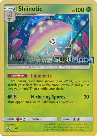 Shiinotic (SM10) (Staff Prerelease Promo) [Sun & Moon: Black Star Promos] Pokémon