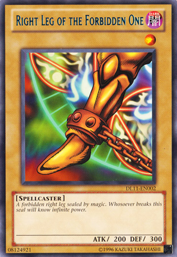 Right Leg of the Forbidden One (Blue) [DL11-EN002] Rare Yu-Gi-Oh!