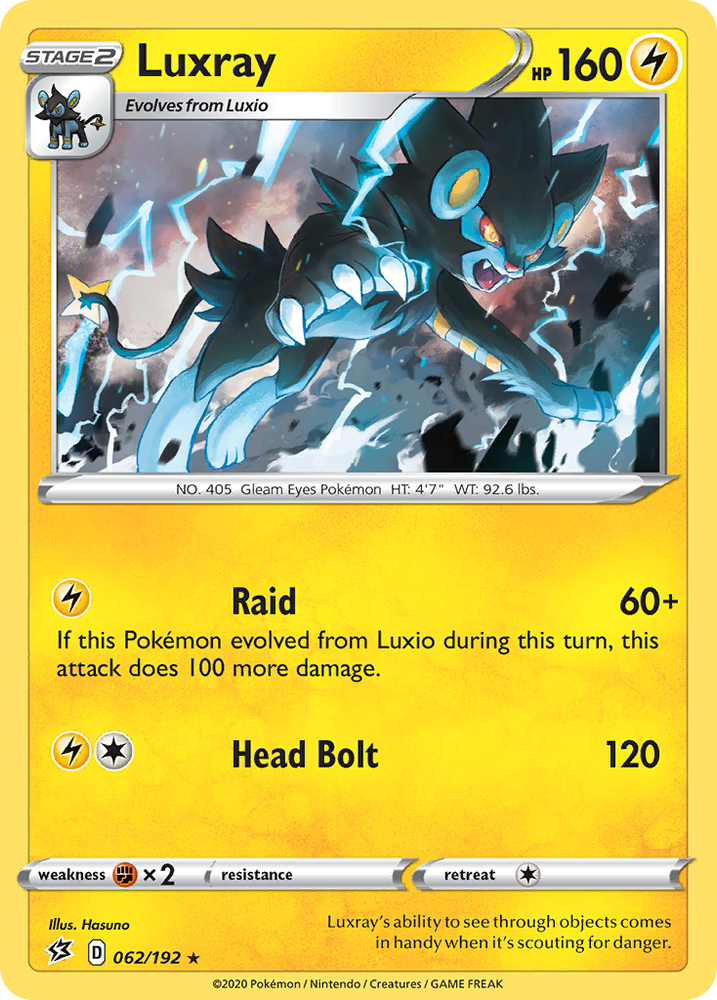 Luxray (062/192) [Sword & Shield: Rebel Clash] Pokémon
