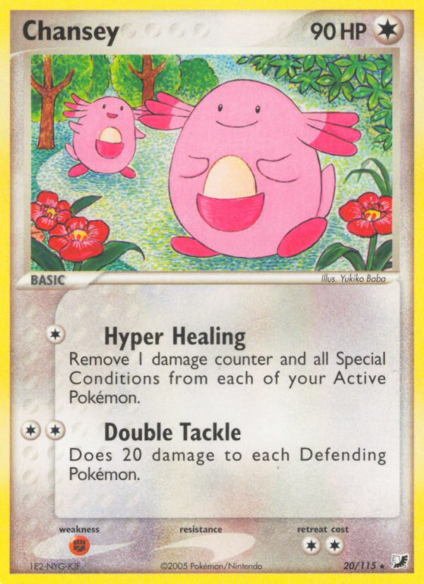 Chansey (20/115) [EX: Unseen Forces] Pokémon