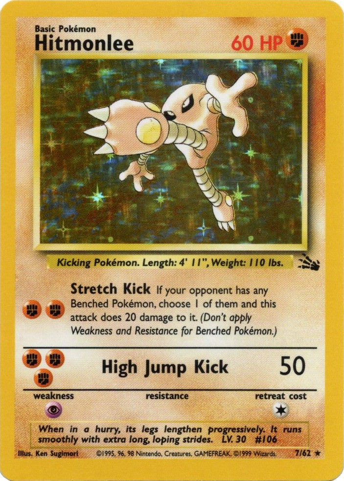 Hitmonlee (7/62) [Fossil Unlimited] Pokémon