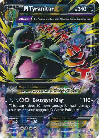 M Tyranitar EX (43/98) (Jumbo Card) [XY: Ancient Origins] Pokémon