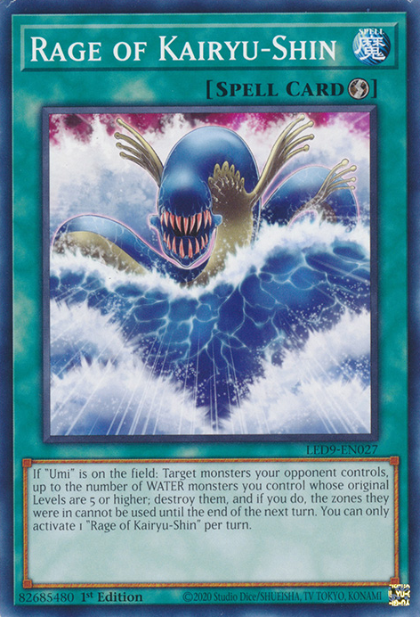 Rage of Kairyu-Shin [LED9-EN027] Common Yu-Gi-Oh!