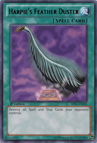 Harpie's Feather Duster [BP01-EN035] Rare Yu-Gi-Oh!