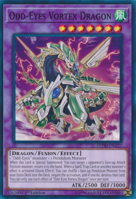 Odd-Eyes Vortex Dragon [LEDD-ENC27] Common Yu-Gi-Oh!