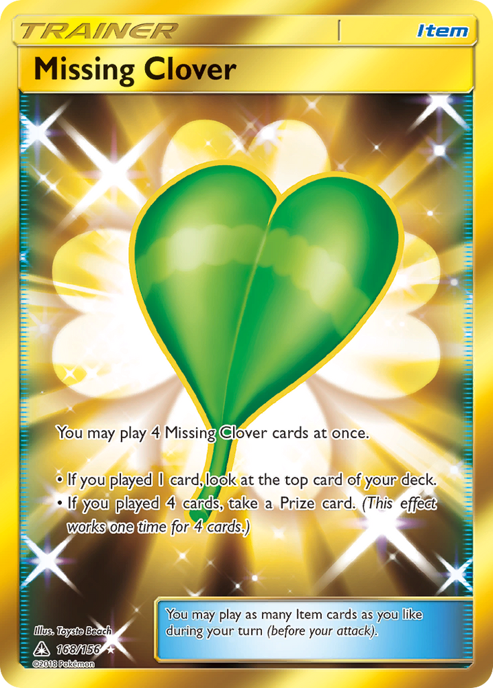 Missing Clover (168/156) [Sun & Moon: Ultra Prism] Pokémon