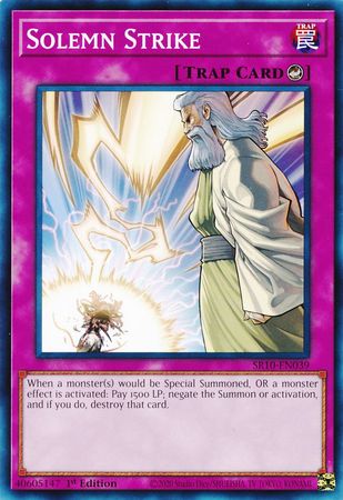 Solemn Strike [SR10-EN039] Common Yu-Gi-Oh!
