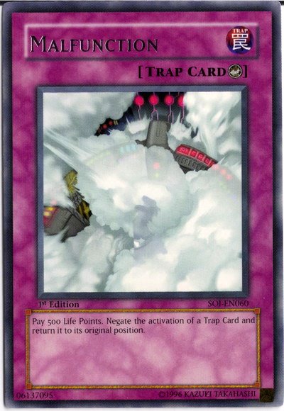 Malfunction [SOI-EN060] Rare Yu-Gi-Oh!