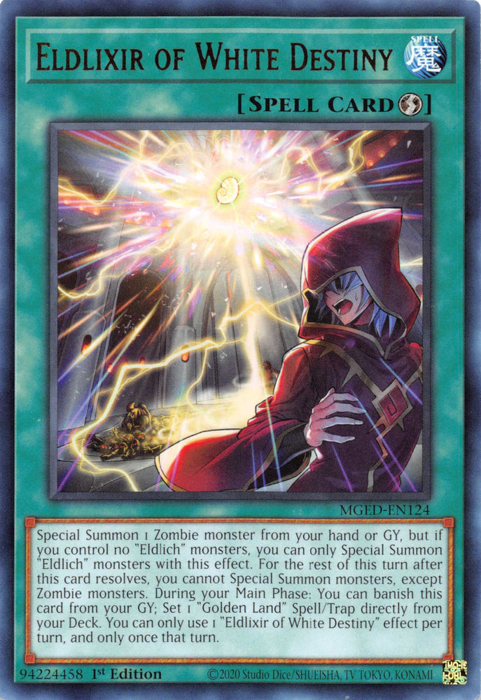 Eldlixir of White Destiny [MGED-EN124] Rare Yu-Gi-Oh!