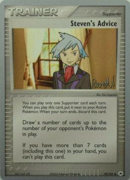 Steven's Advice (92/101) (Rocky Beach - Reed Weichler) [World Championships 2004] Pokémon