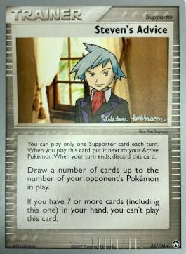 Steven's Advice (83/108) (Intimidation - Tristan Robinson) [World Championships 2008] Pokémon