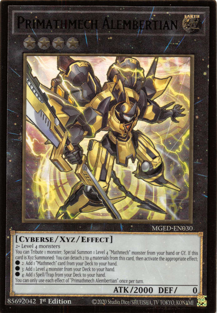 Primathmech Alembertian [MGED-EN030] Gold Rare Yu-Gi-Oh!