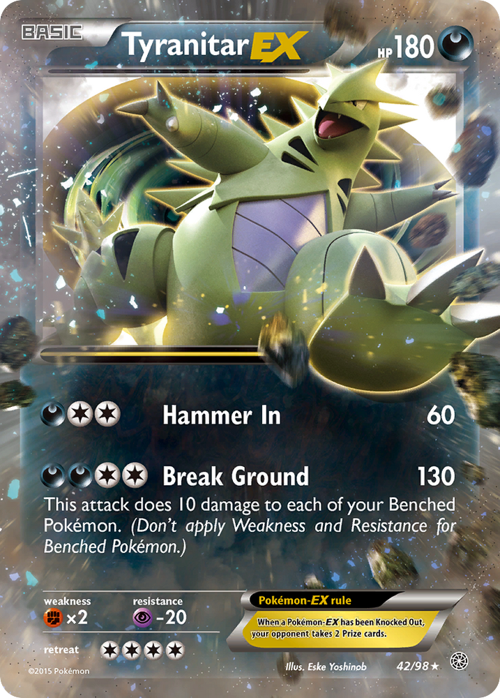 Tyranitar EX (42/98) [XY: Ancient Origins] Pokémon