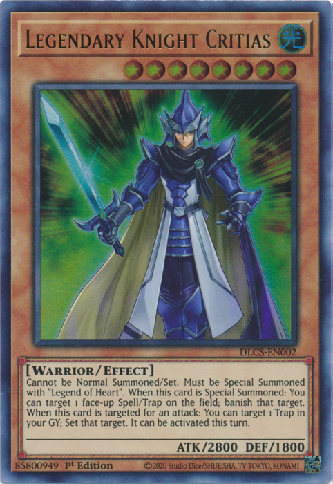 Legendary Knight Critias [DLCS-EN002] Ultra Rare Yu-Gi-Oh!